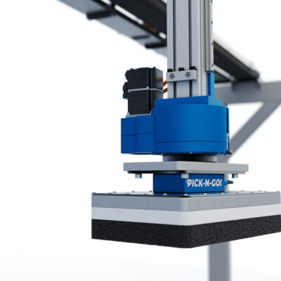 Gripper per pallettizzazione con piano di aspirazione vacuum a depressione