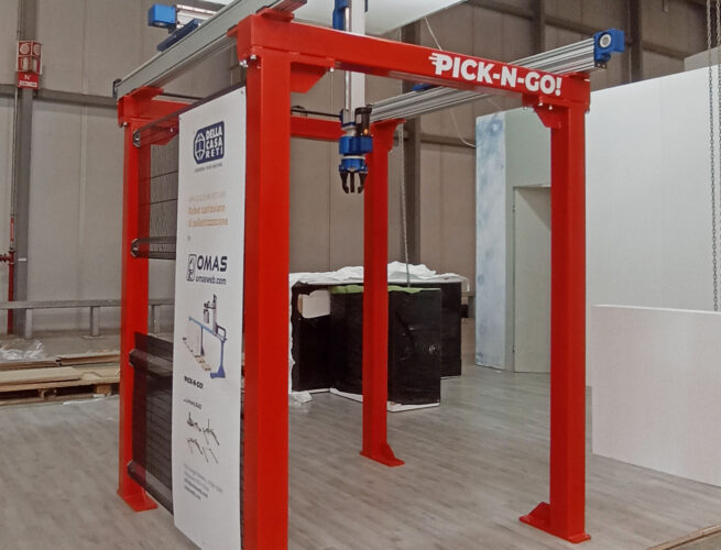 Robot pallettizzatore a portale