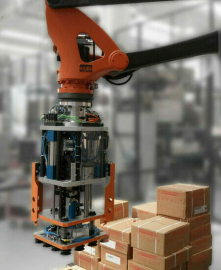 Robot gripper per pallettizzatore kuka